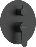 Душевой комплект Berges Nardis 2R 071004 С ВНУТРЕННЕЙ ЧАСТЬЮ, черный матовый