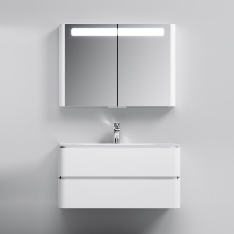 Мебель для ванной комнаты AM.PM Sensation 100 подвесная, белый глянец