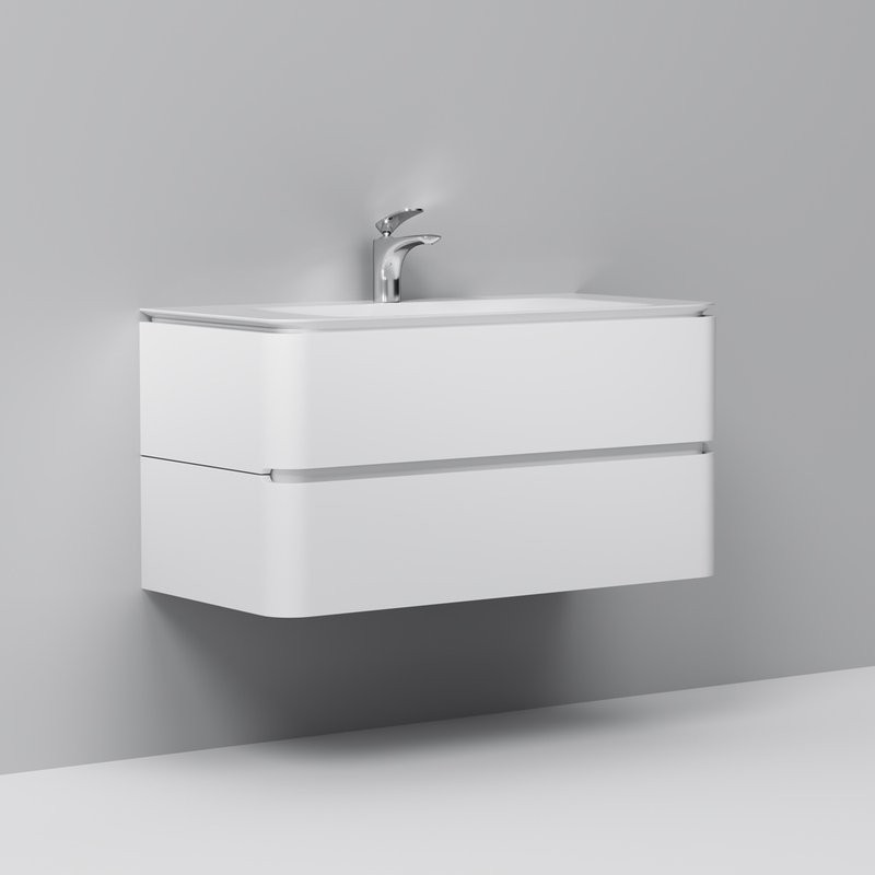 Мебель для ванной комнаты AM.PM Sensation 100 подвесная, белый глянец