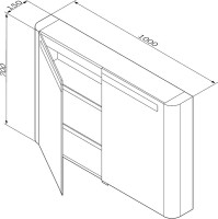 Мебель для ванной комнаты AM.PM Sensation 100 подвесная, белый глянец