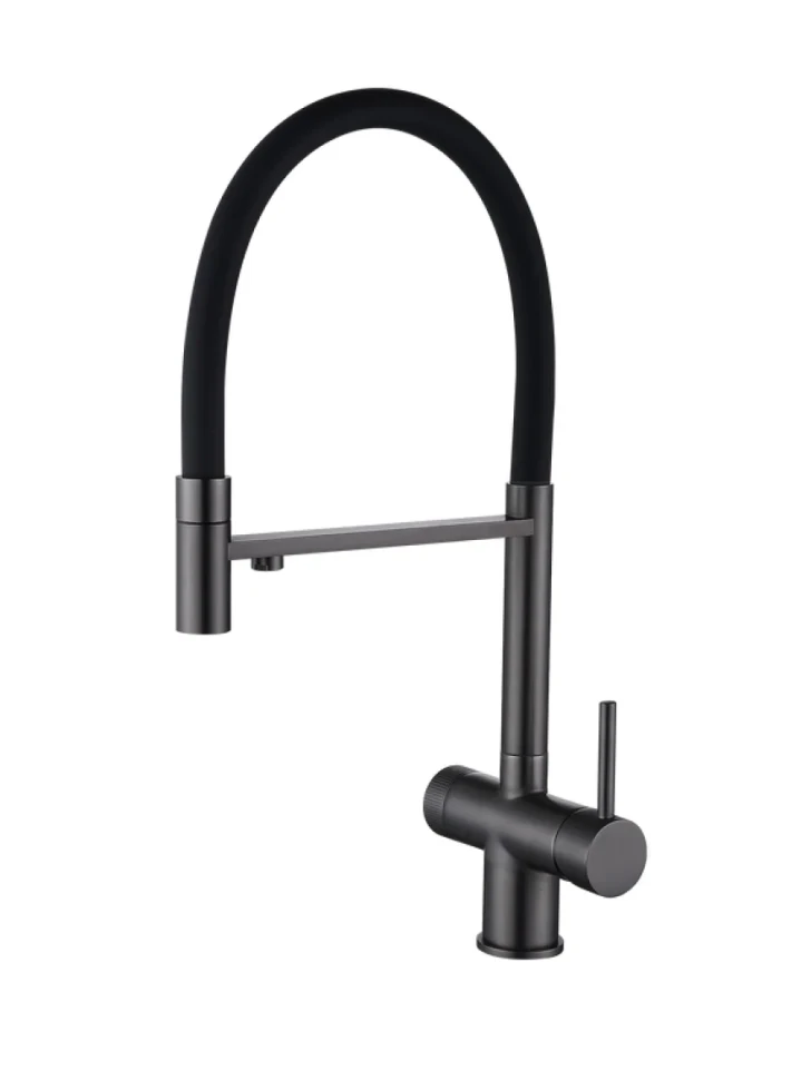 Смеситель для кухни Emar PVD ЕС - 7024 PVD Dark