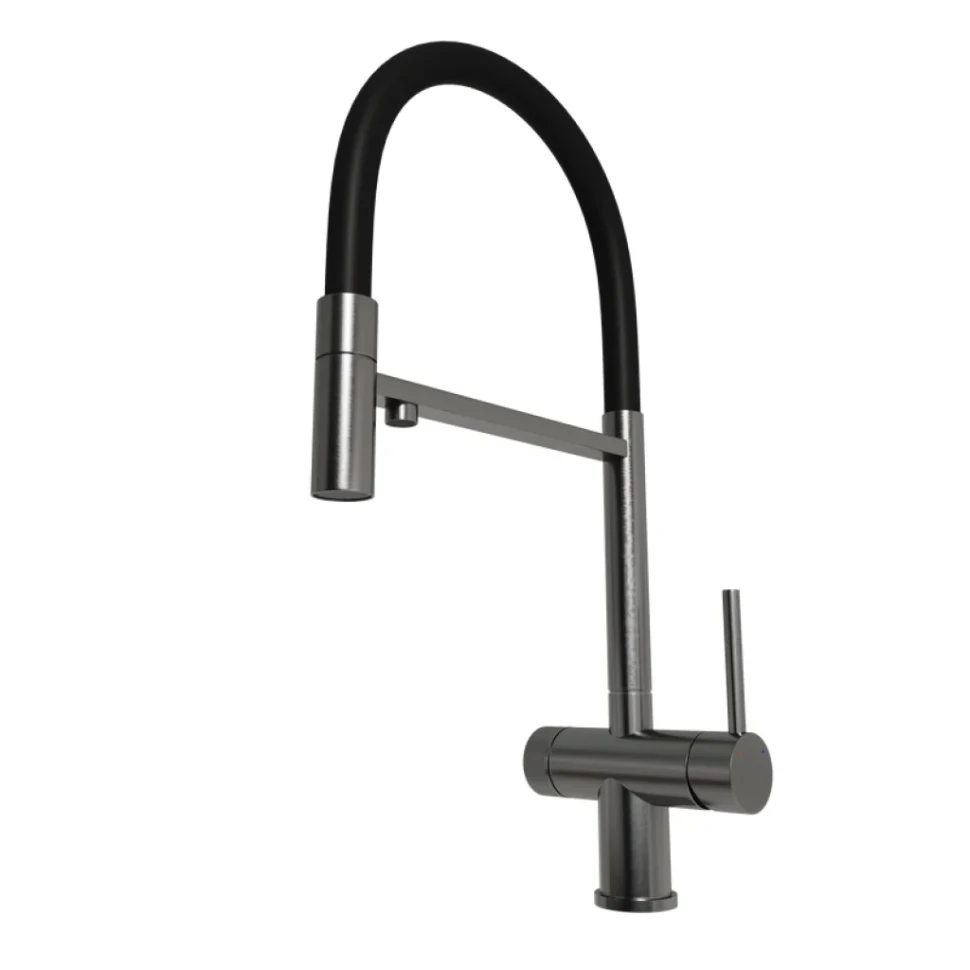 Смеситель для кухни Emar PVD ЕС - 7024 PVD Dark