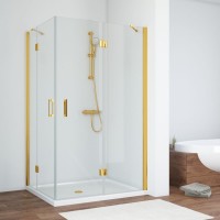 Душевой уголок Vegas Glass AFA-F TUR NOVO h1890 110*80 09 01 R профиль золото, стекло прозрачное
