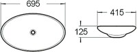 Накладная раковина SantiLine SL-1031