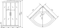 Душевая кабина Timo Comfort T-8809F