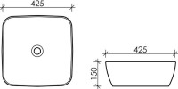 Накладная раковина Ceramicanova Form CN2002