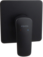 Встраиваемый смеситель для душа и ванны AQUATEK Вега AQ1066MB матовый черный