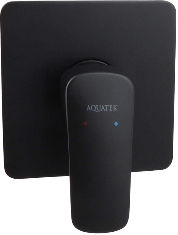 Встраиваемый смеситель для душа и ванны AQUATEK Вега AQ1066MB матовый черный