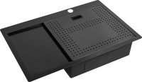 Комплект Мойка Zorg Master N-7852-R Grafit + Измельчитель Inox D