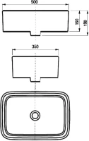 Накладная раковина AQUATON Mila 35 Накладная раковина AQUATON Mila 35
