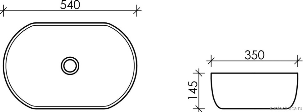 Накладная раковина Ceramicanova Element CN5023
