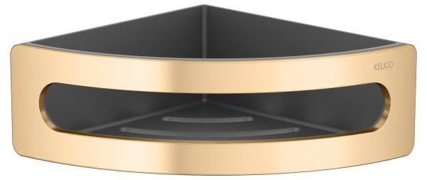 Полка Keuco Elegance 11657 латунь шлифованная, антрацит