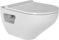 Комплект Унитаз подвесной Bien Ion безободковый, с биде + Инсталляция Geberit Duofix UP 320 111.300.00.5 + Кнопка Sigma 01 115.770.11.5 белая + Крепления 111.815.00.1 к стене + Звукоизоляция