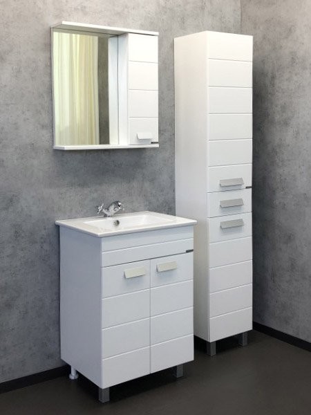 Мебель для ванной комнаты Comforty Модена 60М напольная, белая
