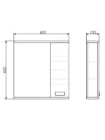 Мебель для ванной комнаты Comforty Модена 60М напольная, белая