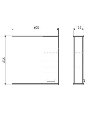 Мебель для ванной комнаты Comforty Модена 60М напольная, белая