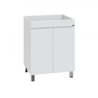 Мебель для ванной комнаты СаНта Марс 120 L напольная, с дверками, для стиральной машины