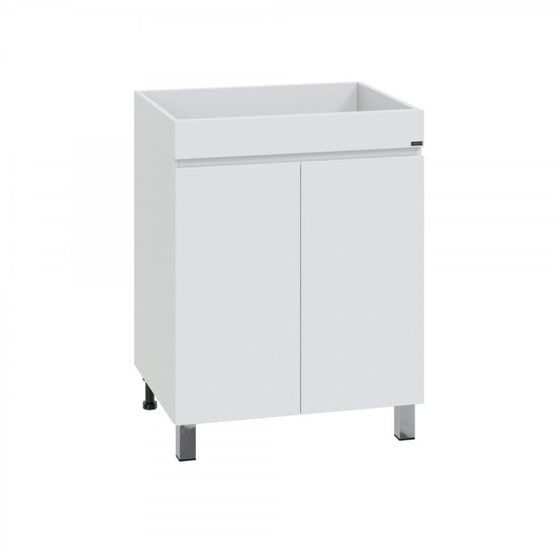 Мебель для ванной комнаты СаНта Марс 120 L напольная, с дверками, для стиральной машины