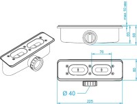 Поддон для душа RGW STL W 90х90, с сифоном, белый