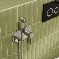 Гигиенический душ Wasserkraft Wern 4238 со смесителем, С ВНУТРЕННЕЙ ЧАСТЬЮ, никель