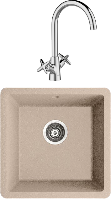 Комплект Мойка IDDIS Tanto + Смеситель Acros ACRSB00i05 хром