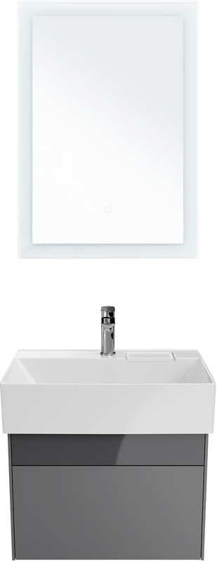 Мебель для ванной комнаты KERAMA MARAZZI Logica 60 подвесная, стальная серая