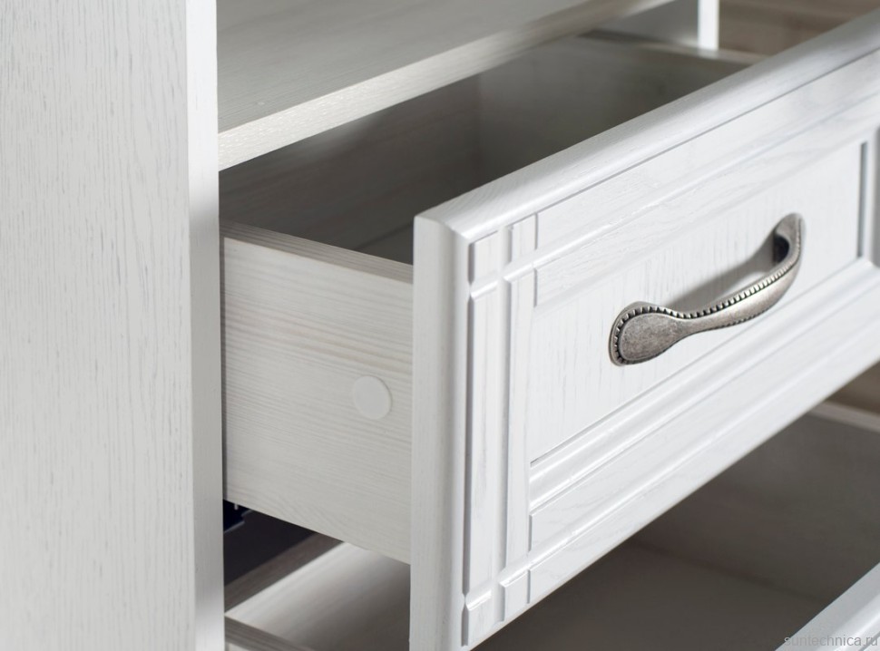 Шкаф пенал для ванной ASB-Woodline Берта 40 белый, патина серебро