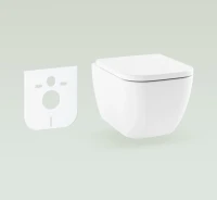 Комплект Унитаз подвесной Lavinia Boho One Compacto 3302102C с микролифтом + Шумоизоляция RelFix 38050010
