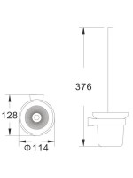 Ершик для унитаза Shevanik SG5700T, оружейная сталь Ершик для унитаза Shevanik SG5700T, оружейная сталь