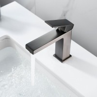 Смеситель для раковины Shevanik S9601T оружейная сталь