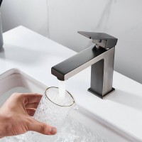 Смеситель для раковины Shevanik S9601T оружейная сталь
