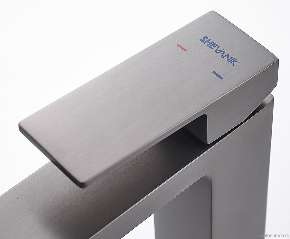 Смеситель для раковины Shevanik S9601T оружейная сталь
