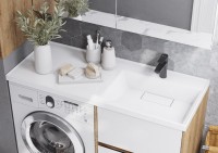 Мебель для ванной комнаты AQUATON Лондри 60 R, дуб сантана, белый