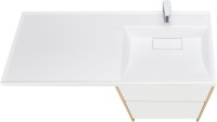 Мебель для ванной комнаты AQUATON Лондри 60 R, дуб сантана, белый