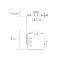 Держатель для туалетной бумаги Wasserkraft Tauber 64425 никель