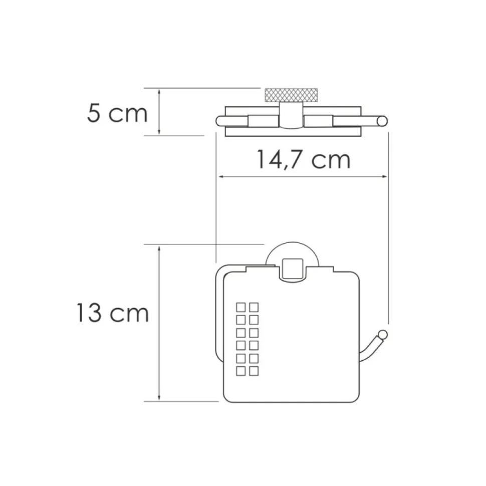 Держатель для туалетной бумаги Wasserkraft Tauber 64425 никель