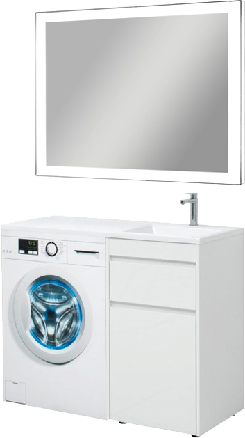 Мебель для ванной комнаты Aquanet Токио 48 1 ящик, с бельевой корзиной R