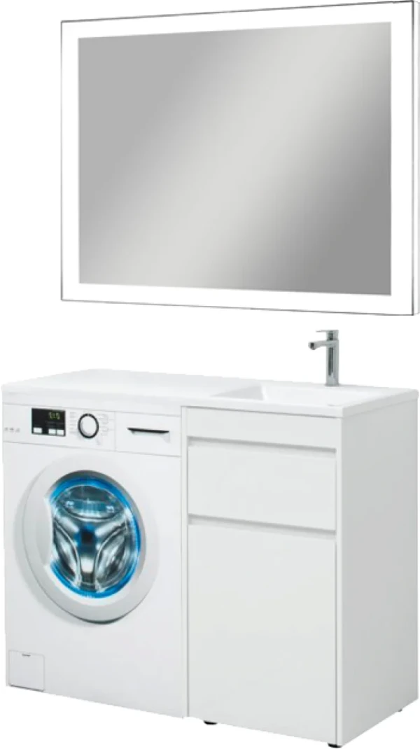 Мебель для ванной комнаты Aquanet Токио 48 1 ящик, с бельевой корзиной R