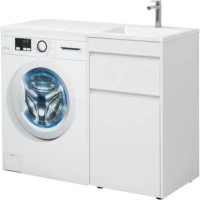 Мебель для ванной комнаты Aquanet Токио 48 1 ящик, с бельевой корзиной R