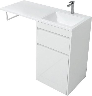 Мебель для ванной комнаты Aquanet Токио 48 1 ящик, с бельевой корзиной R