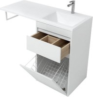 Мебель для ванной комнаты Aquanet Токио 48 1 ящик, с бельевой корзиной R