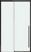 Дверь для душевого уголка Veconi Premium Trento PTD-30B 130 см, профиль черный матовый, стекло прозрачное