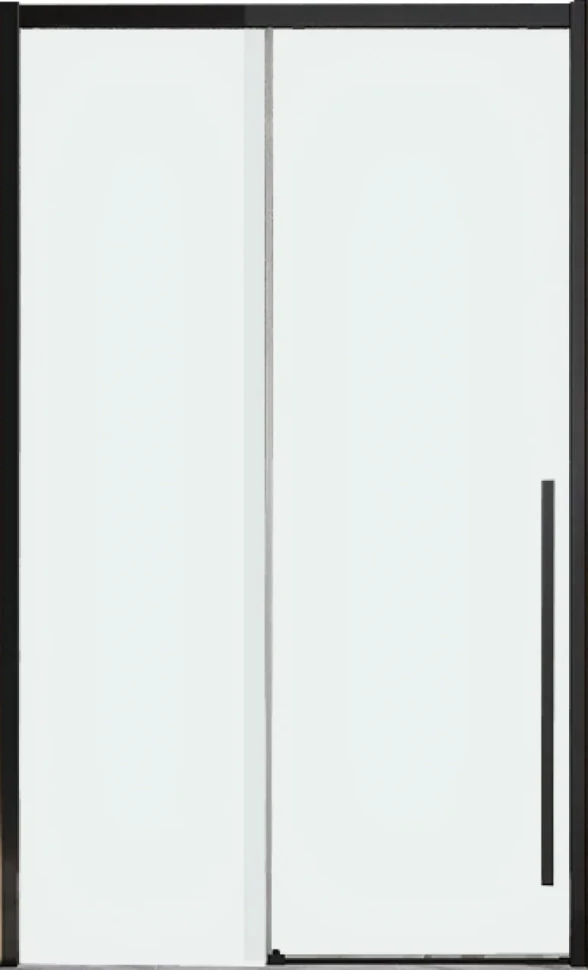 Дверь для душевого уголка Veconi Premium Trento PTD-30B 130 см, профиль черный матовый, стекло прозрачное