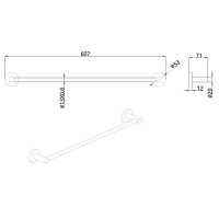 Полотенцедержатель AQUAme AQM7204MB