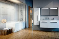 Акриловая ванна Ravak Chrome 170x75 см, пристенная, белая, на ножках