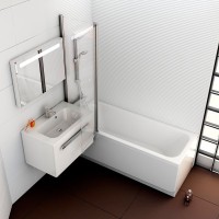 Акриловая ванна Ravak Chrome 170x75 см, пристенная, белая, на ножках