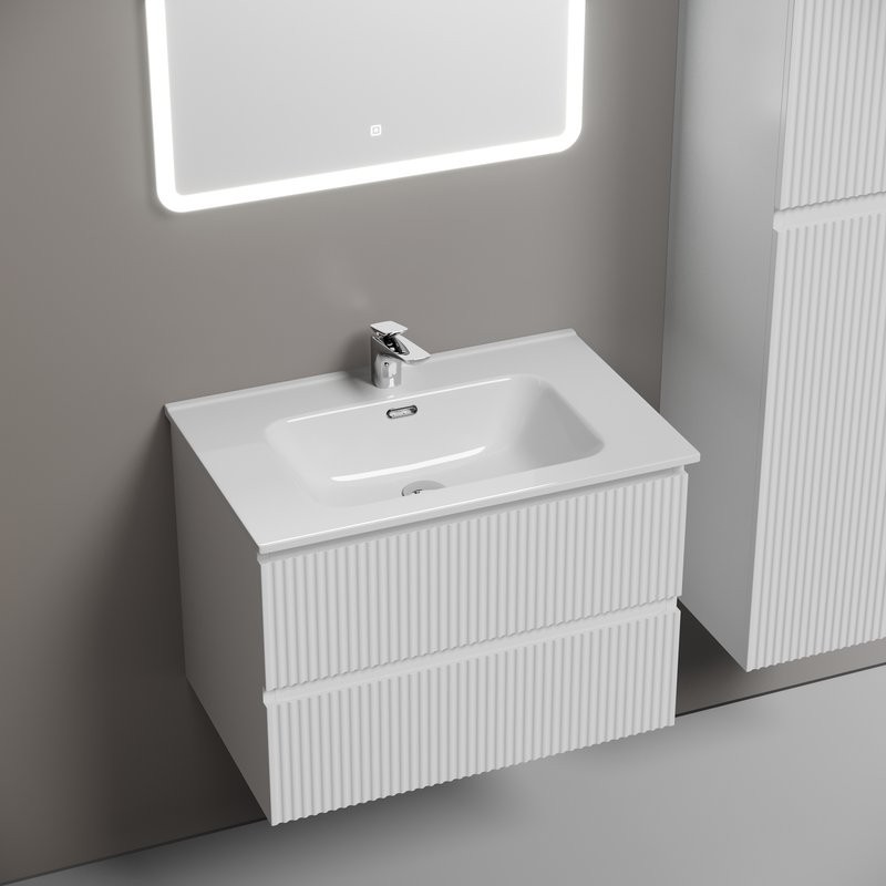 Мебель для ванной комнаты Sancos Snob R 70 bianco, раковина CN7007