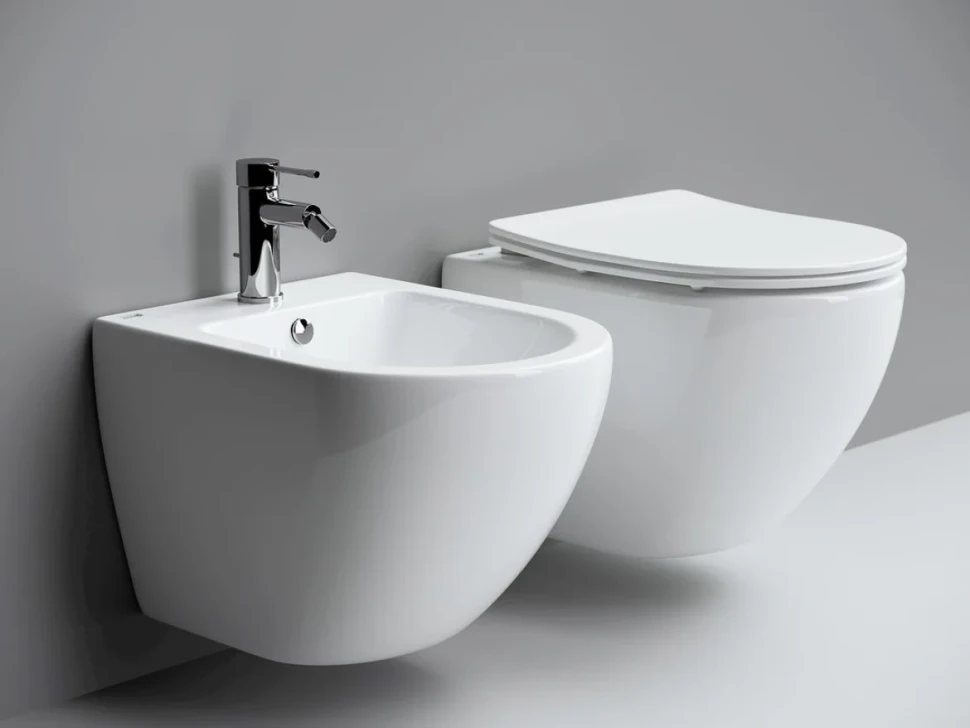 Комплект Унитаз подвесной Ceramicanova Metropol CN4002 безободковый, с микролифтом + Инсталляция Envision CN1001M + Кнопка Round, матовый хром