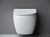 Комплект Унитаз подвесной Ceramicanova Metropol CN4002 безободковый, с микролифтом + Инсталляция Envision CN1001M + Кнопка Round, матовый хром