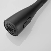 Смеситель для кухни Shevanik S843H-3 с гибким изливом, черный